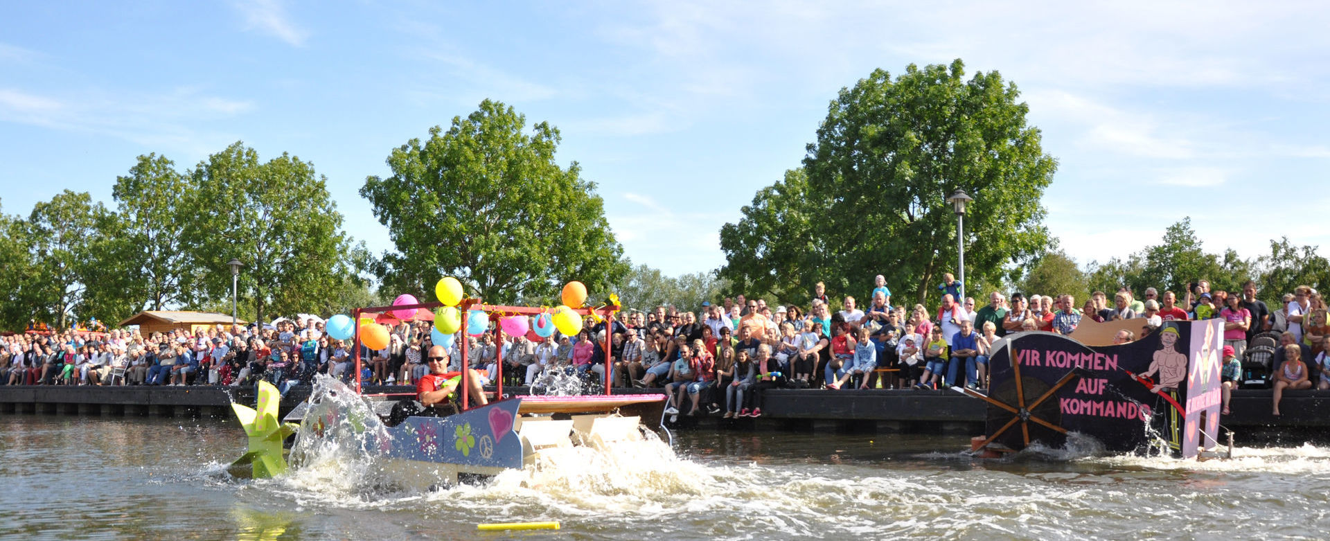 Sommerfest mit Badewannenrennen